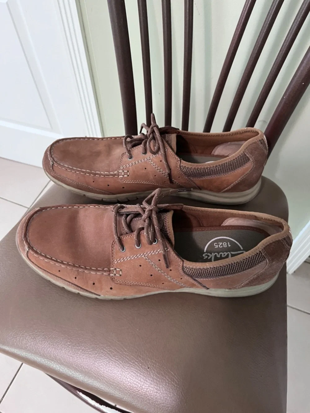 Clarks Armada English Oxford Brown Suede/Nubuck/Men’s Size 15M